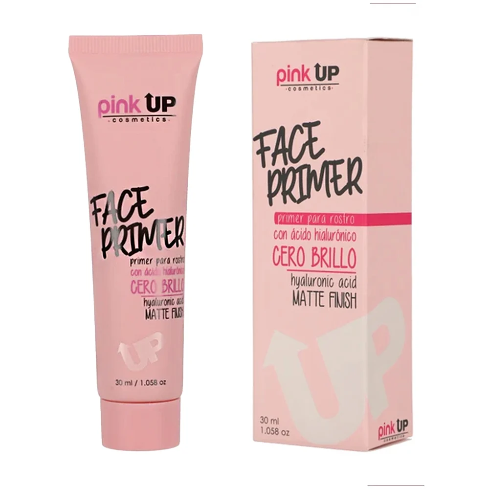 Primer pink up con ácido hialurónico cero brillo, 30ml / pkf500