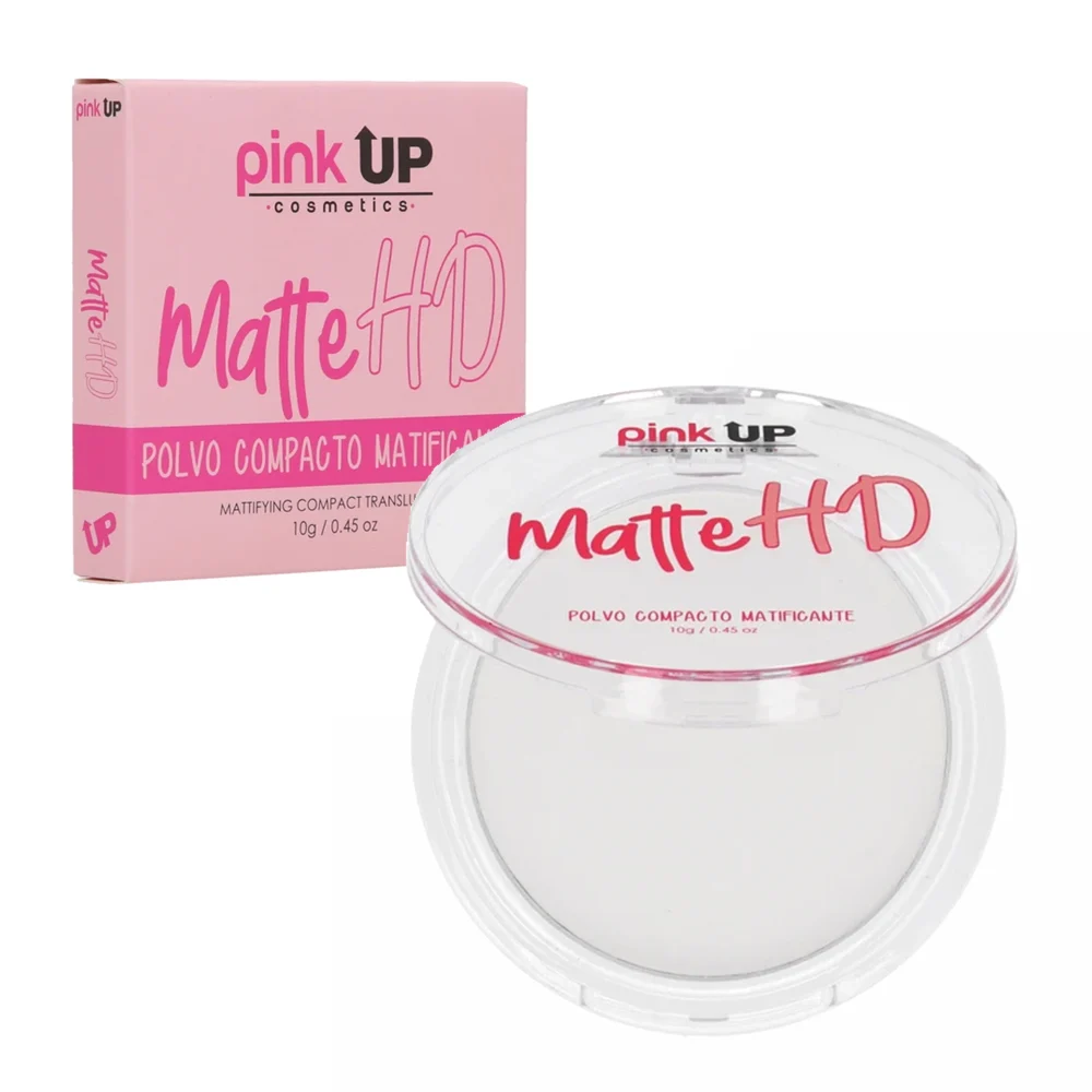 Polvo matte hd pink up compacto matificante, 10g / pkhd