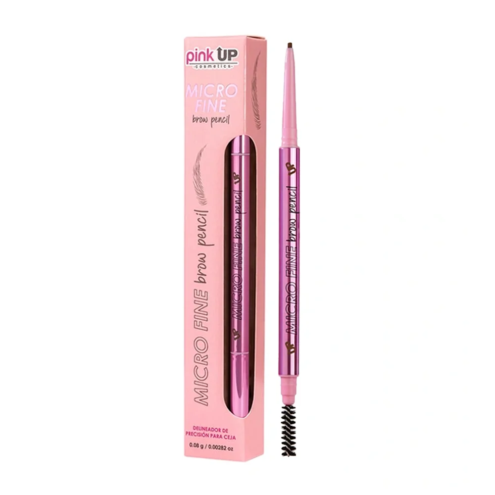 Delineador para cejas pink up lápiz ultra fino en tono brown, 0.08g / pkmb02
