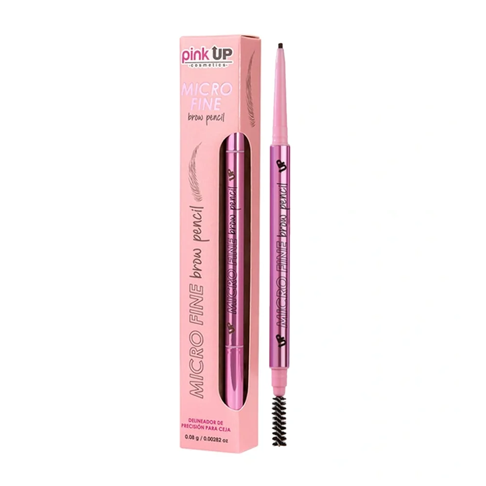 Delineador para cejas pink up lápiz ultra fino en tono brow black, 0.08g