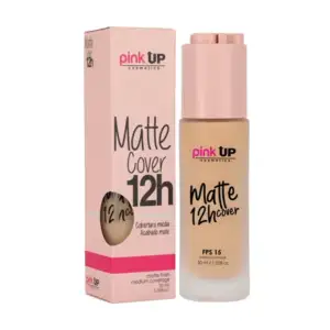 Base pink up con cobertura media acabado matte duración 12h en tono 3…