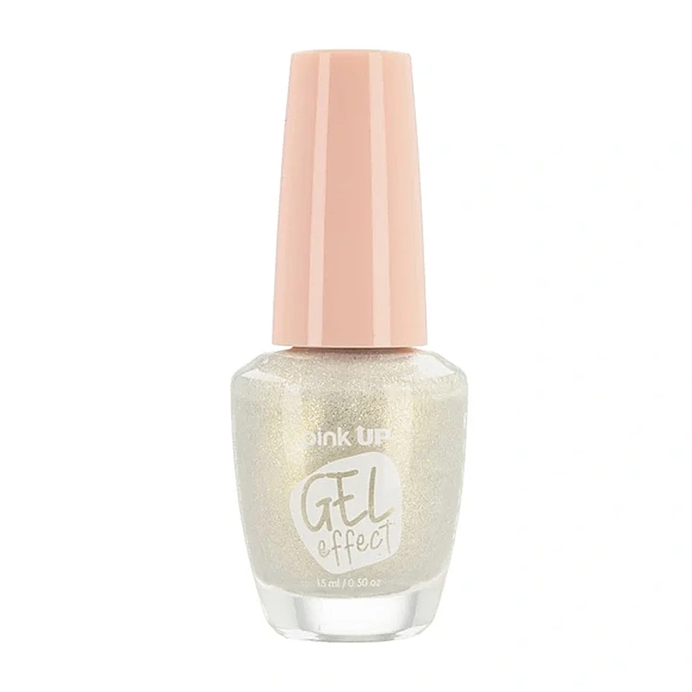 1pza Esmalte con efecto gel pink up para uñas en tono frost, 15ml / pkn40