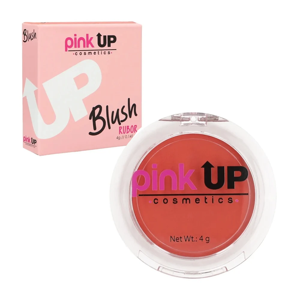 Blush / rubor compacto pink up en tono apricot, 4g / pkr05