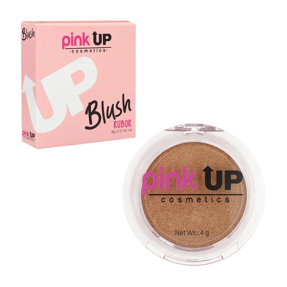 Blush / rubor compacto pink up en tono goldena, 4g / pkr09