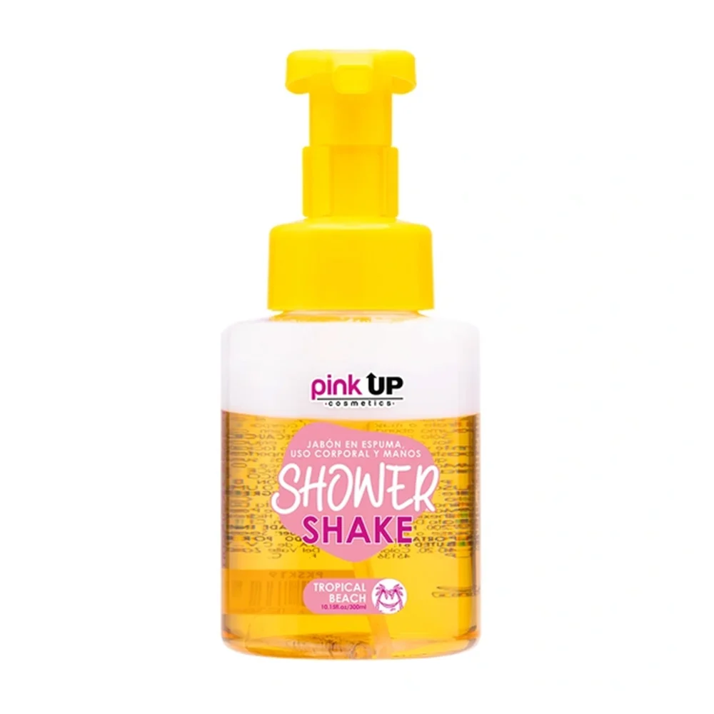 Jabón pink up en espuma fragancia tropical beach, 300ml / shower shake / pksk19