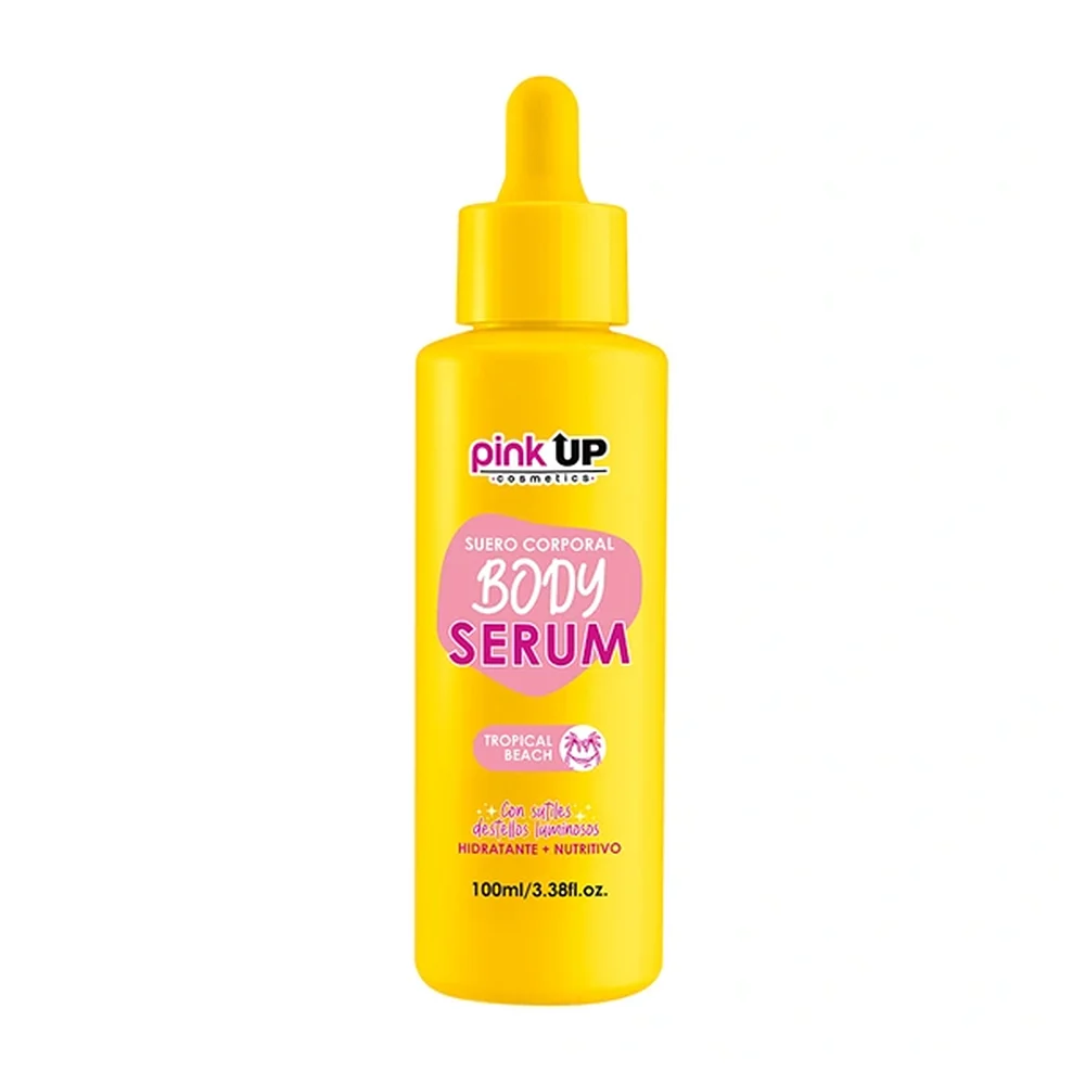 Suero corporal pink up con destellos luminosos y aroma tropical, 100ml / pksk35