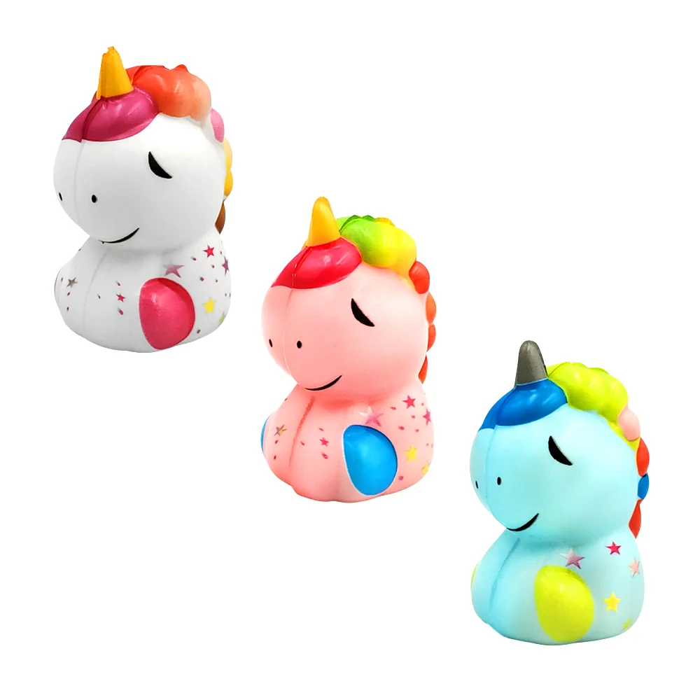 1pza Juguete squeeze antiestrés en forma de unicornio, variedad de colores