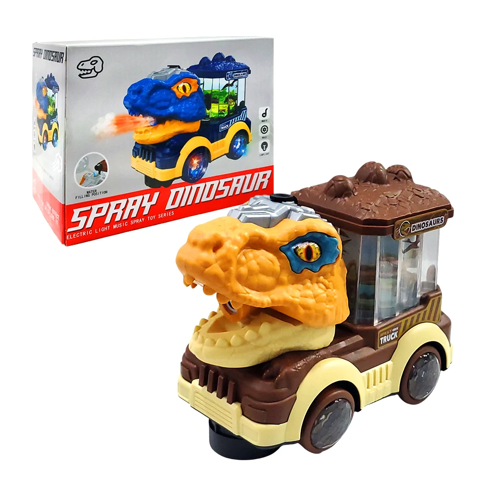 Carro eléctrico con forma de dinosaurio dinosaur world + luz, sonido y cilindro rotatorio 3d, variedad de modelos / qb-36y