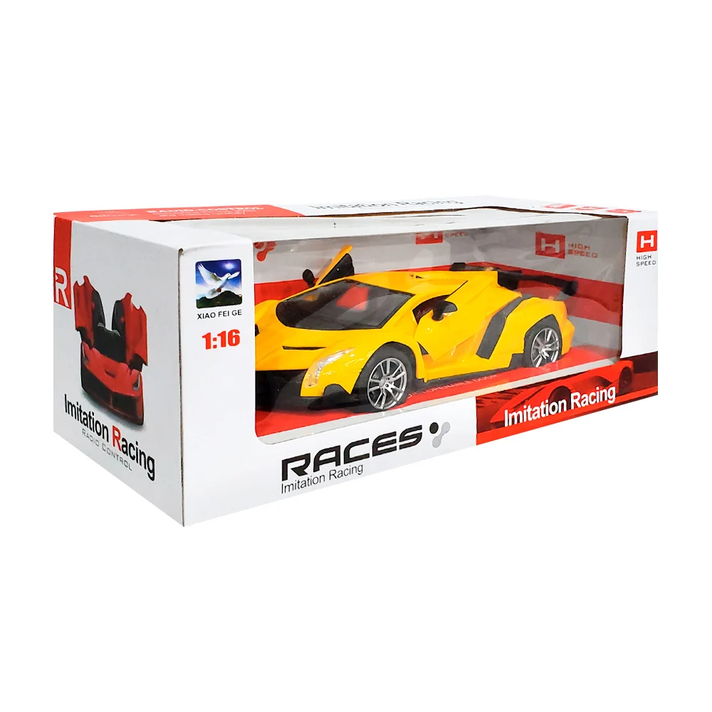 1pza Coche de control remoto infantil en forma de lamborghini, funciones varias