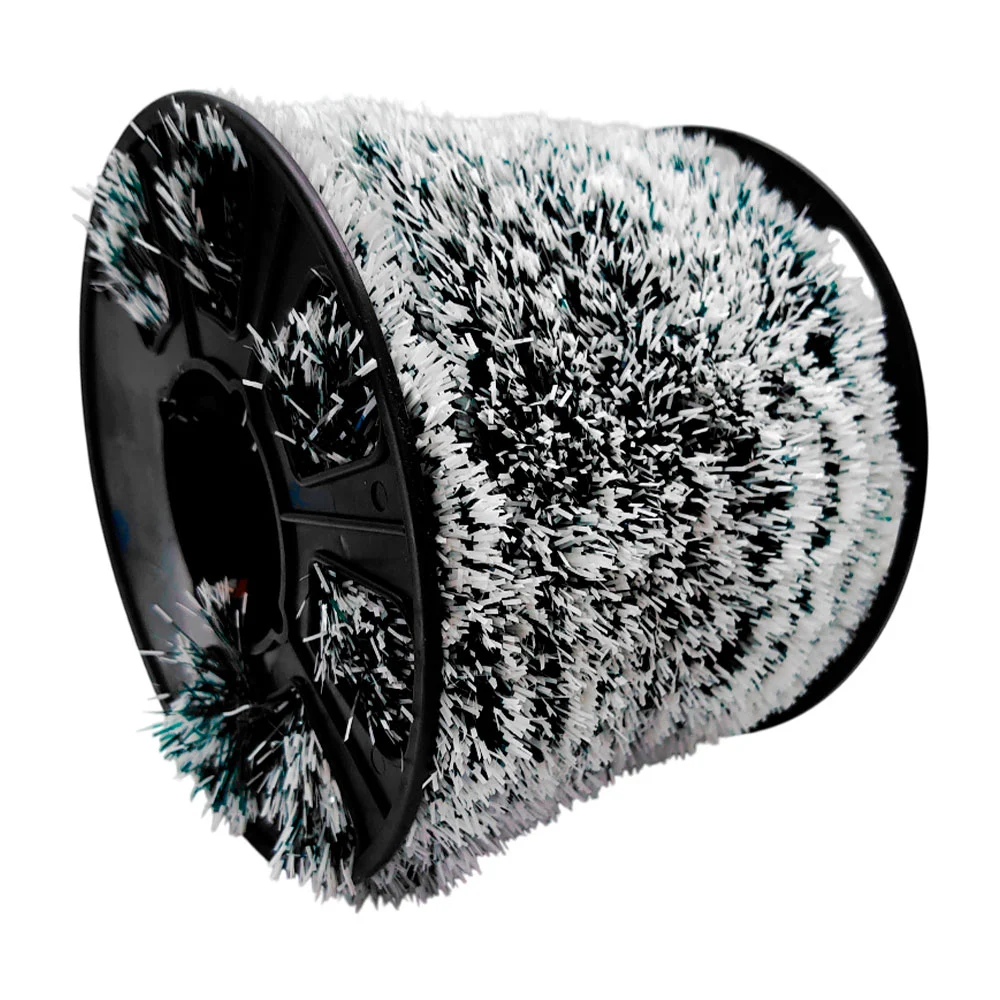 Rollo 7cm x 50 metros de escarcha navideña en color verde pino con blanco /j1927