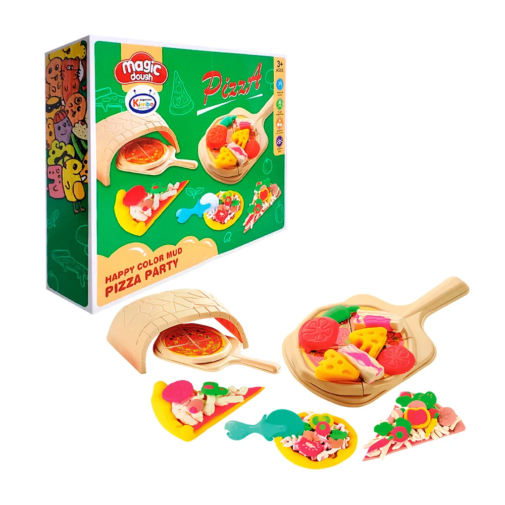 Set magic dough con temática de pizza con 10 masitas moldeables / sh730513