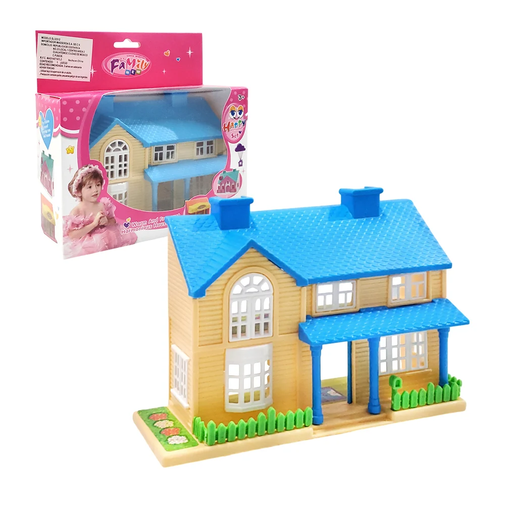 Casa pequeña de juguete con accesorios para decorar, variedad de diseños / master family / sl32512