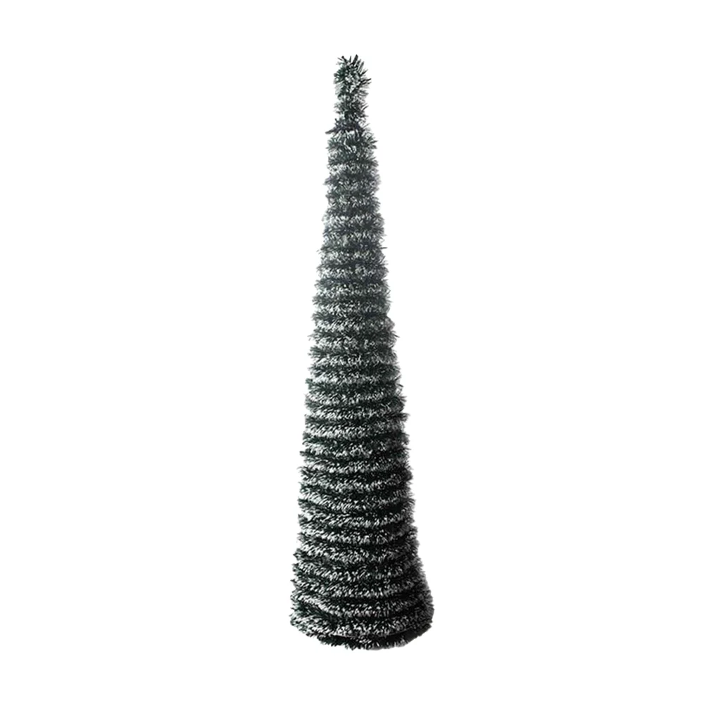 Árbol de navidad plegable - colgante 150cm en color verde con blanco / sx-50222