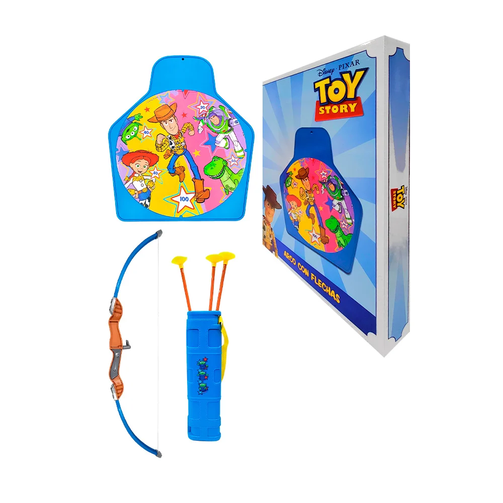 Set de arco de juguete con carga de flechas y estampado de Toy story