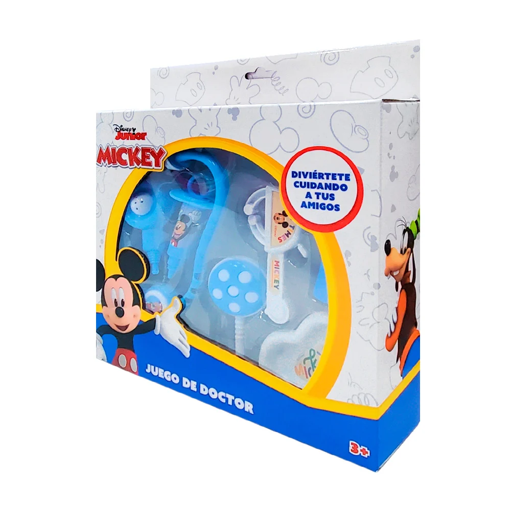 Blíster de juguetes de plástico de doctora con estampado de Mickey mouse