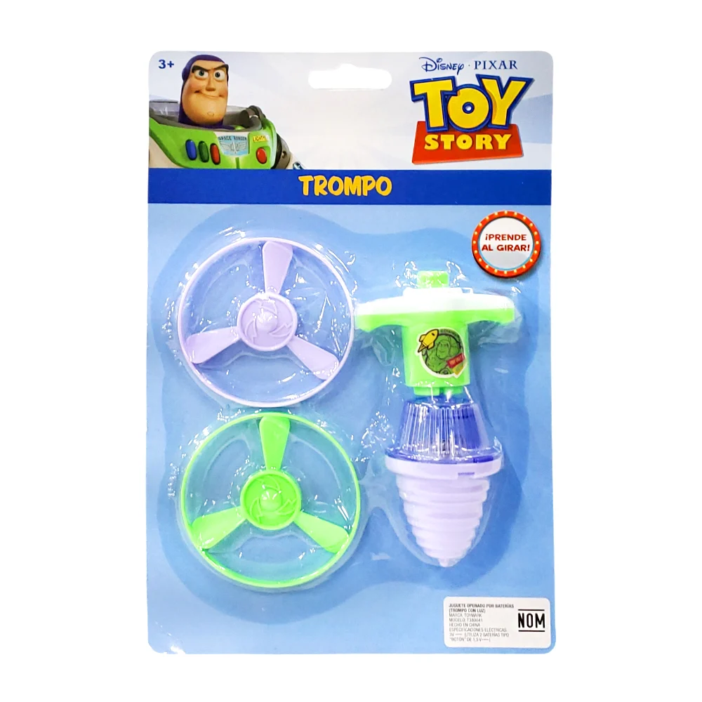 Blíster de trompo volador con dos aspas...