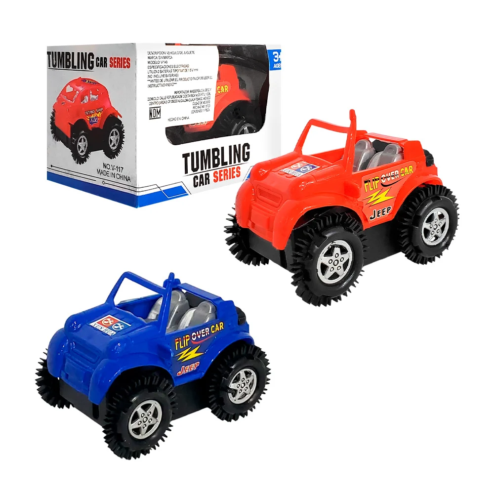 Mini carrito móvil con función a pilas, variedad de colores / tumbling
