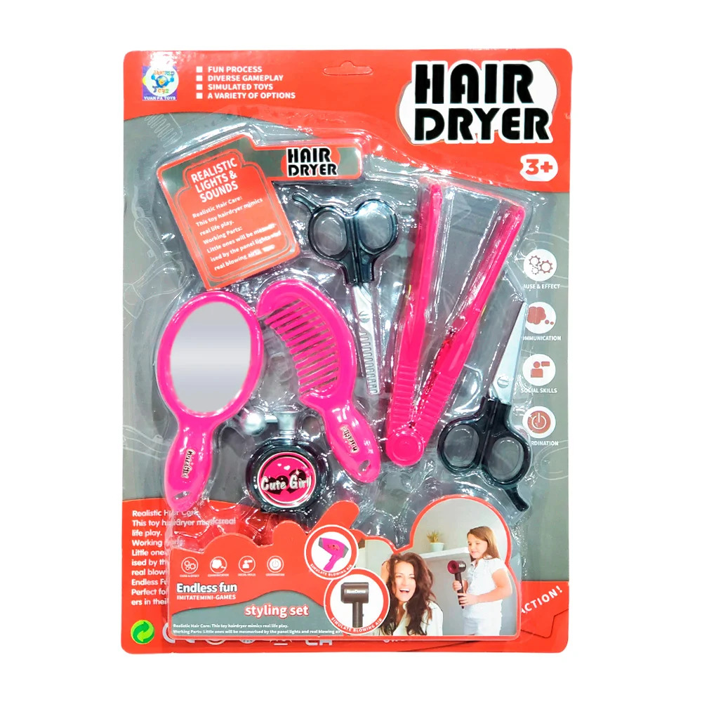 Set de juguete con temática de salón de belleza - celular variedad de accesorios