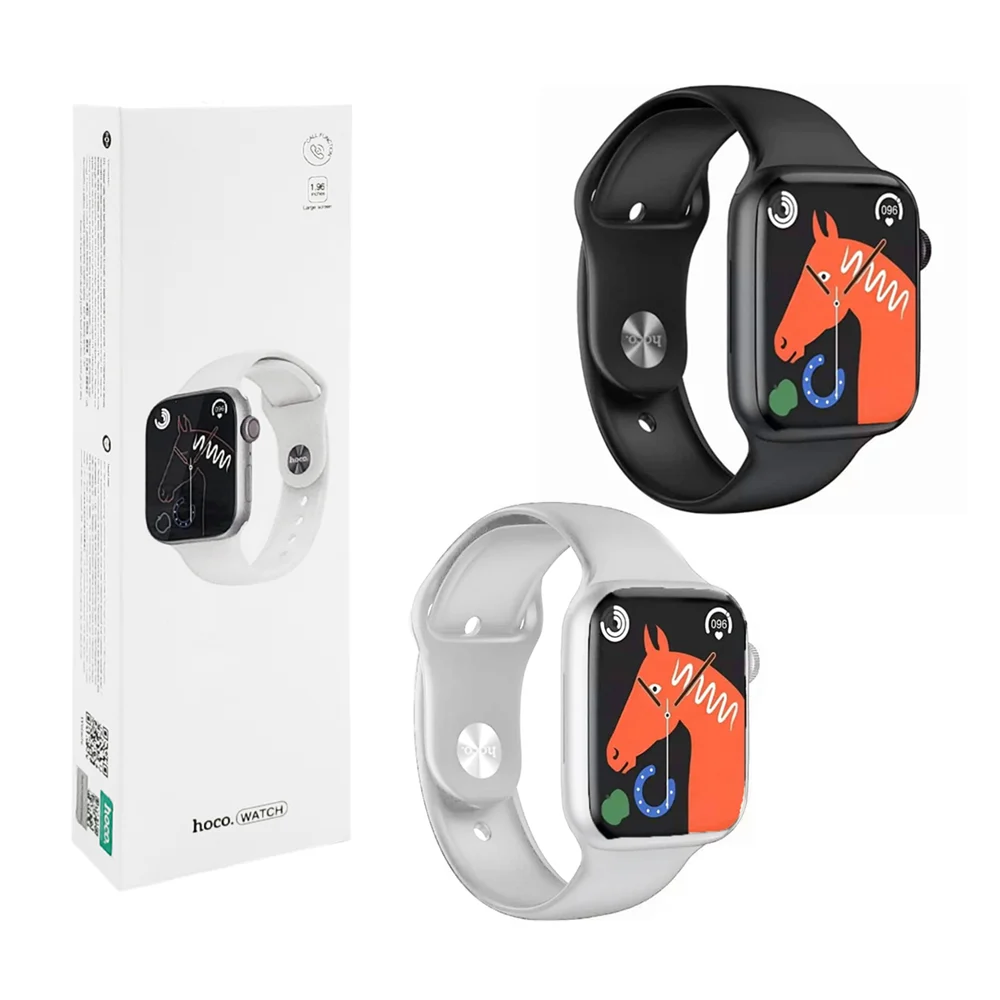 Smartwatch y12 cuadrado con correa de silicona lisa y cargador inalámbrico
