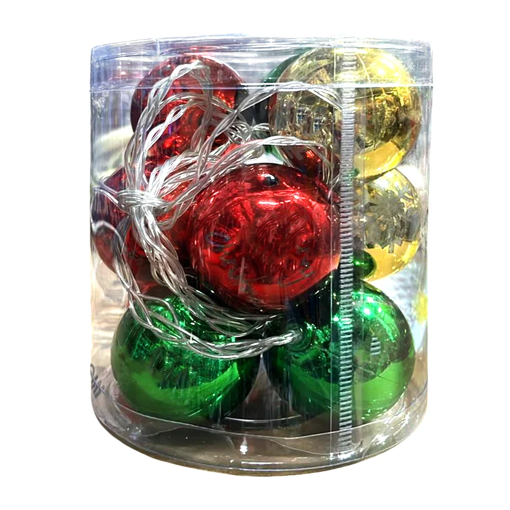 Serie guirnalda led de pilas con 10 esfe...