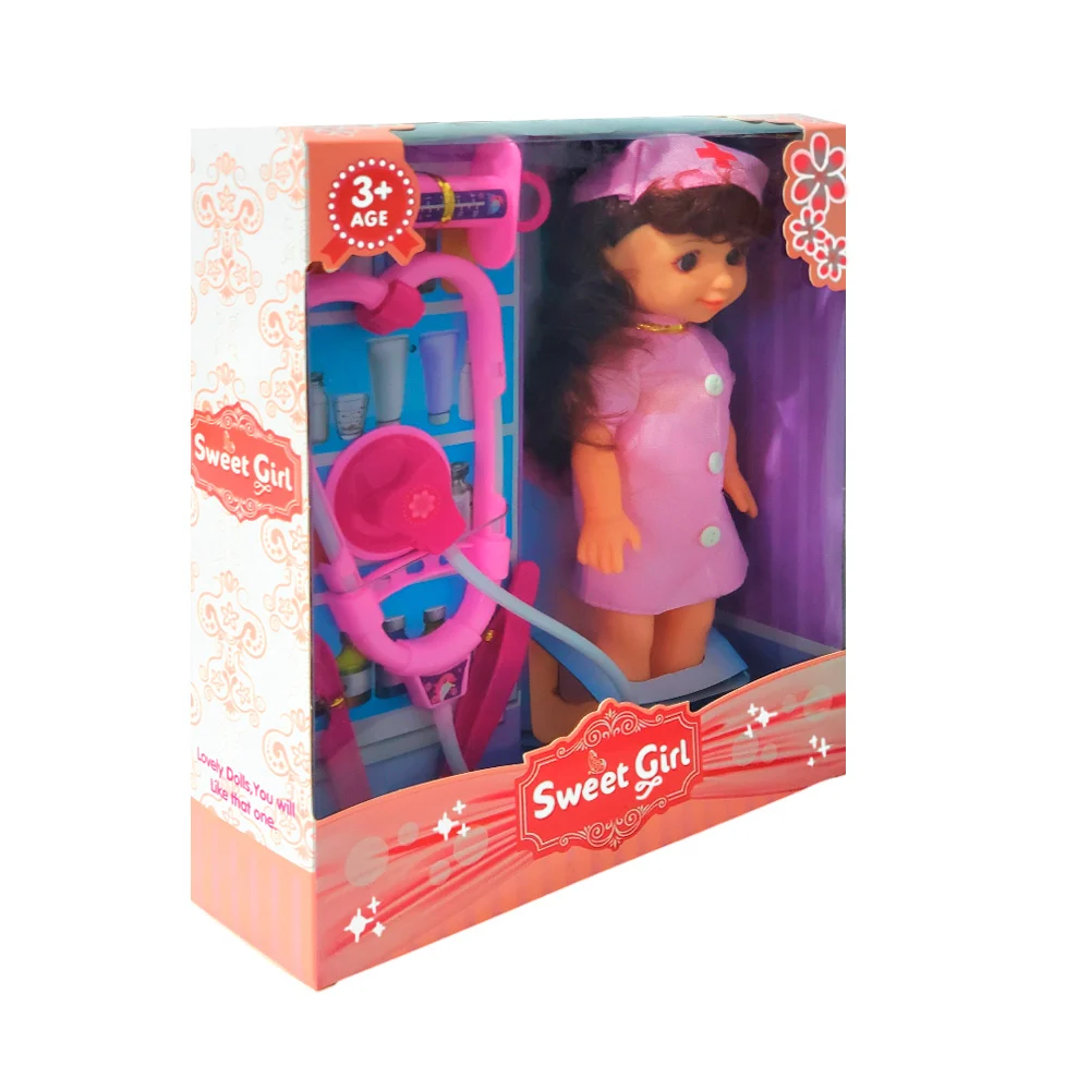Muñeca sweet girl con accesorios de doctora / baby so lovely / yh1220