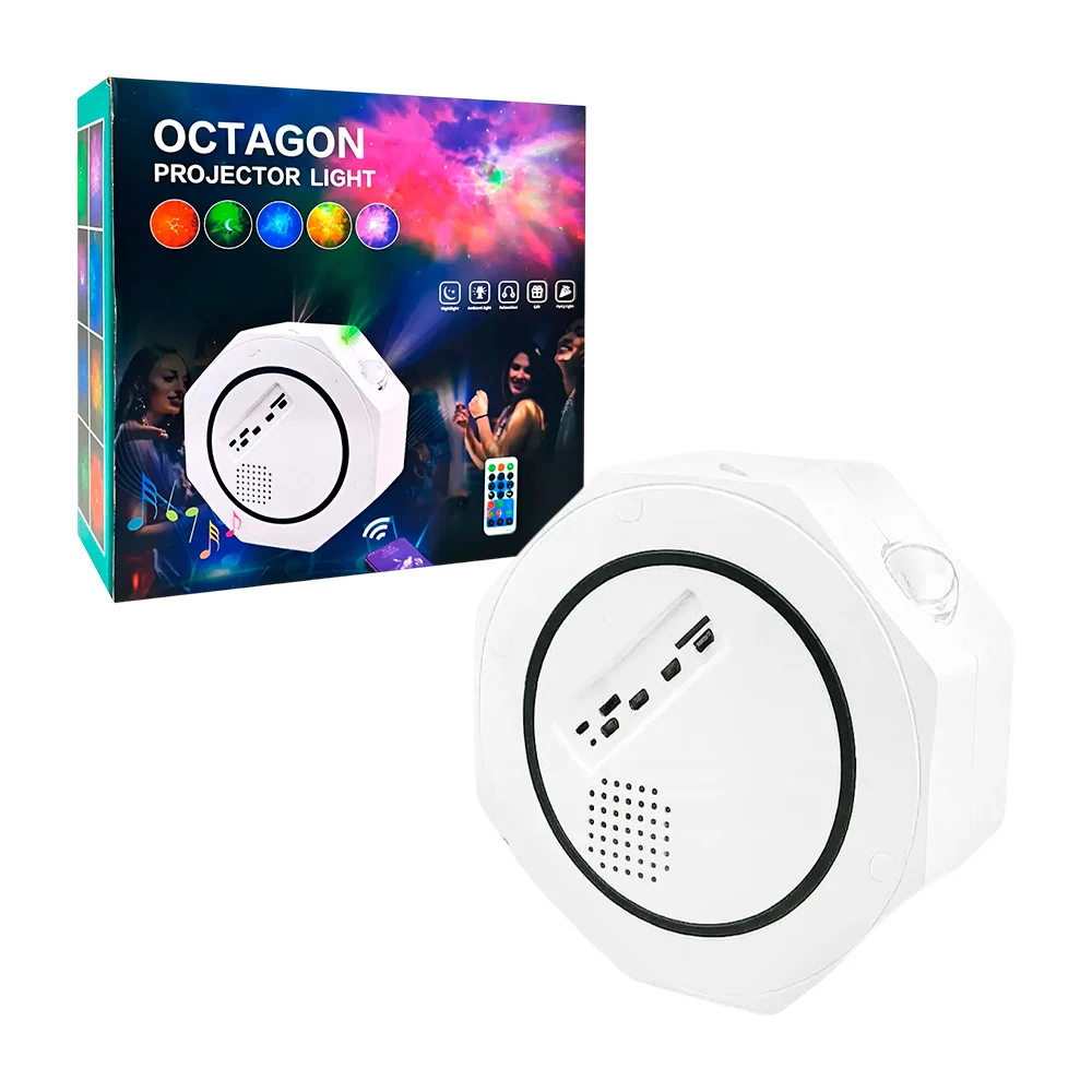 Proyector multifuncional con sonido en forma de octágono / ze-2410