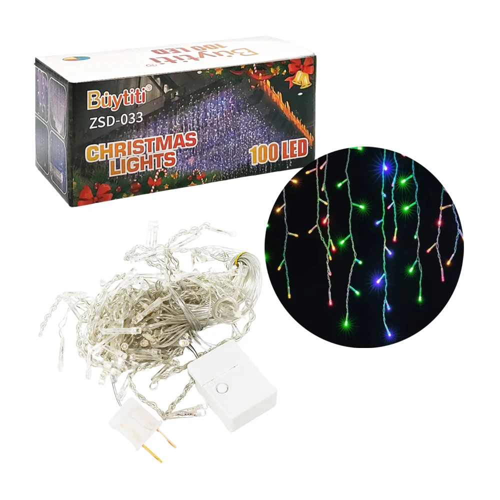 Serie guirnalda decorativa pequeña, navideña, de colores, usos varios / 100led