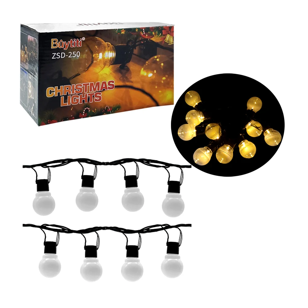 Serie guirnalda decorativa, con luces estilo bombillas cálidas, variedad de usos