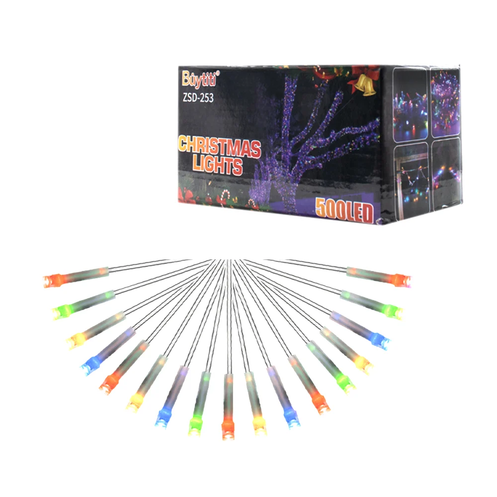 Serie guirnalda decorativa navideña de luces coloridas, variedad de usos