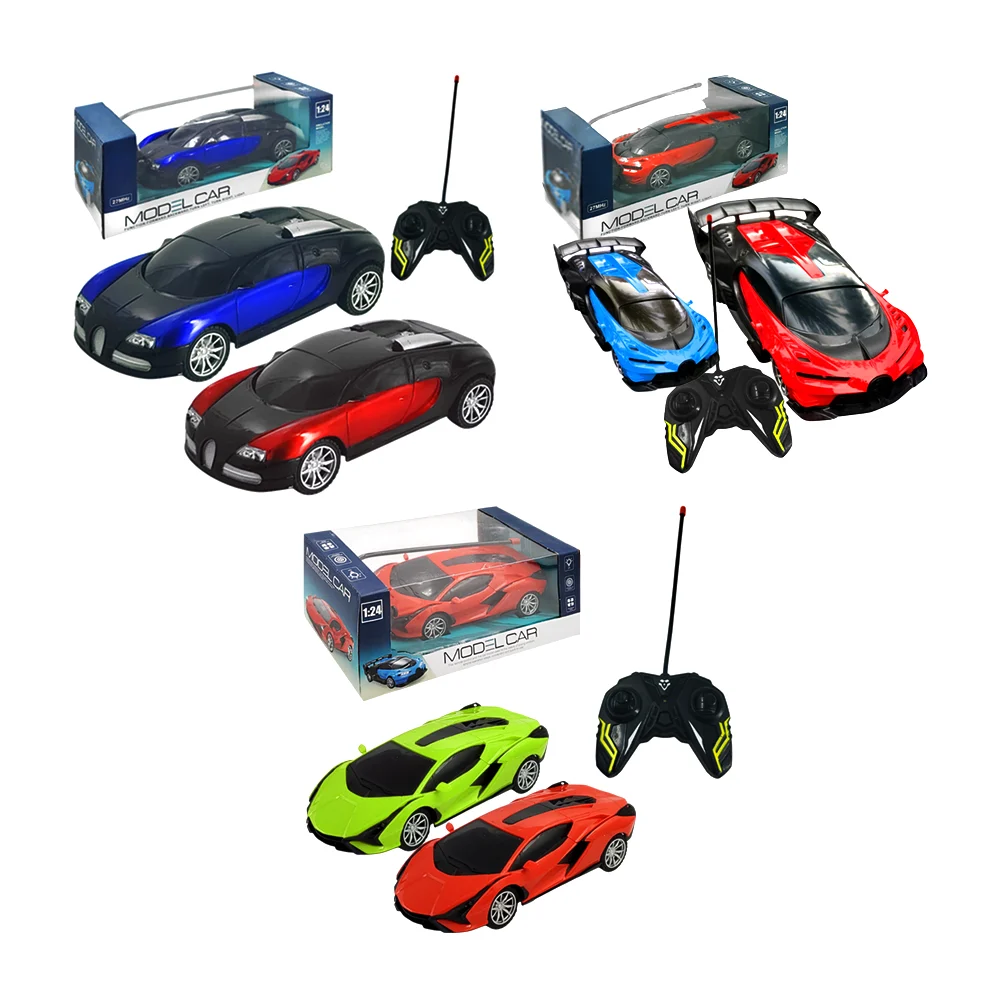 Carro eléctrico deportivo a escala + control remoto, color surtido / 19-2b