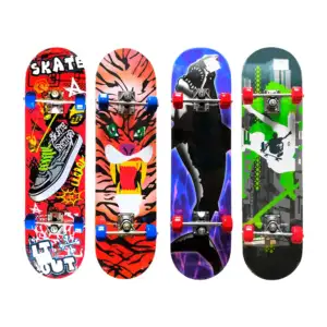 Patineta grande de madera con estampado 79x19.5cm, variedad de diseño…