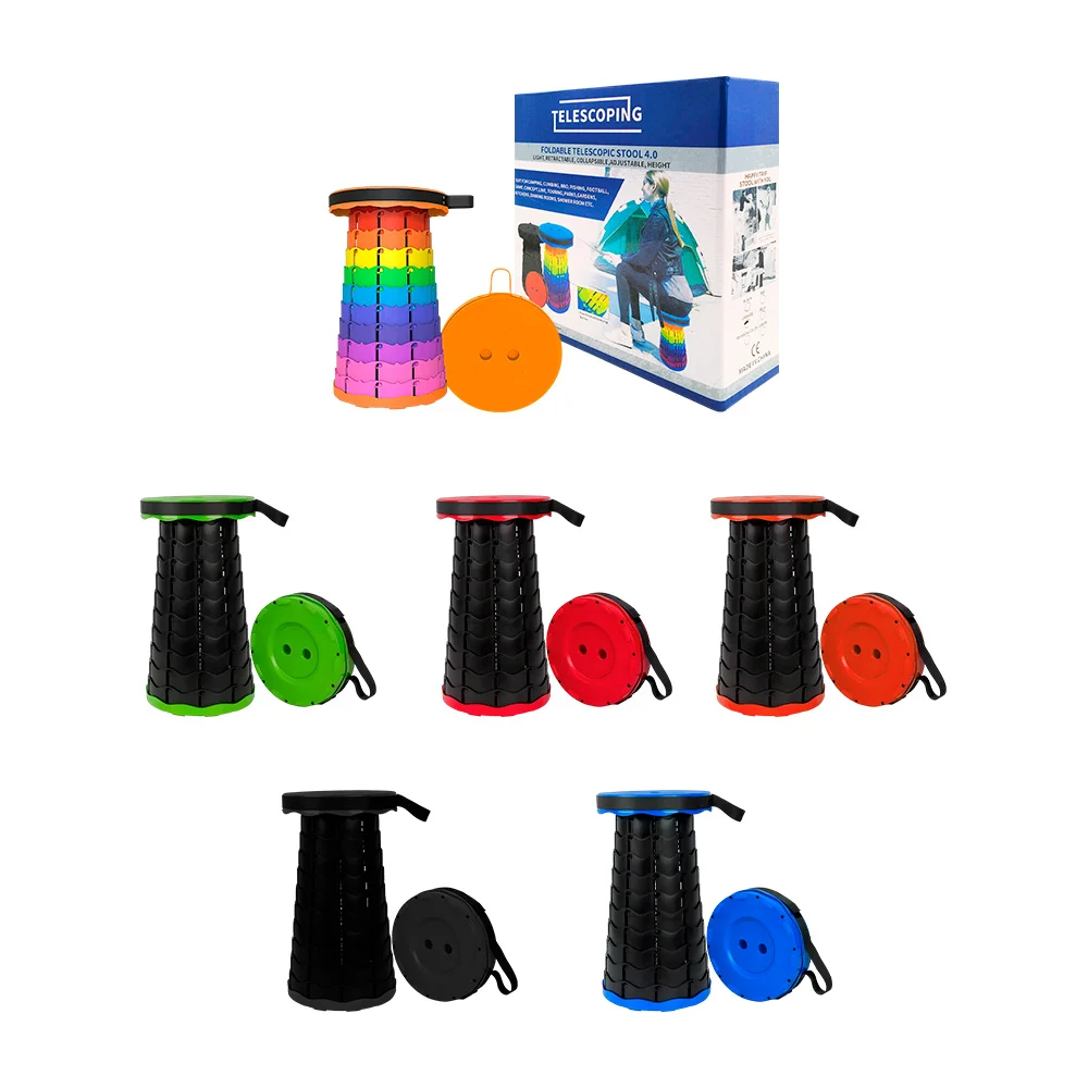 Taburete / banco plegable de plástico portátil / telescoping / mg344821a