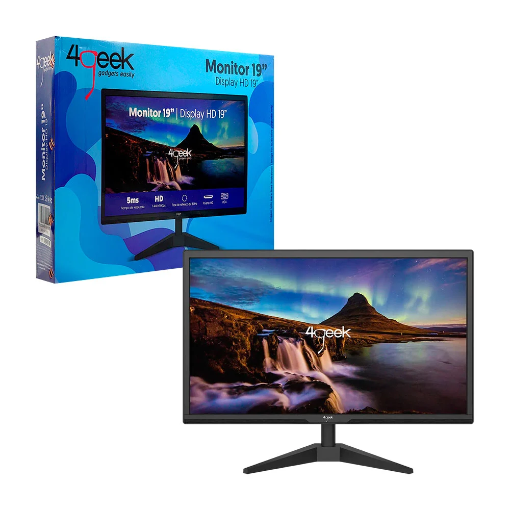 Monitor 4geek de 19in, hd con puerto hdm...
