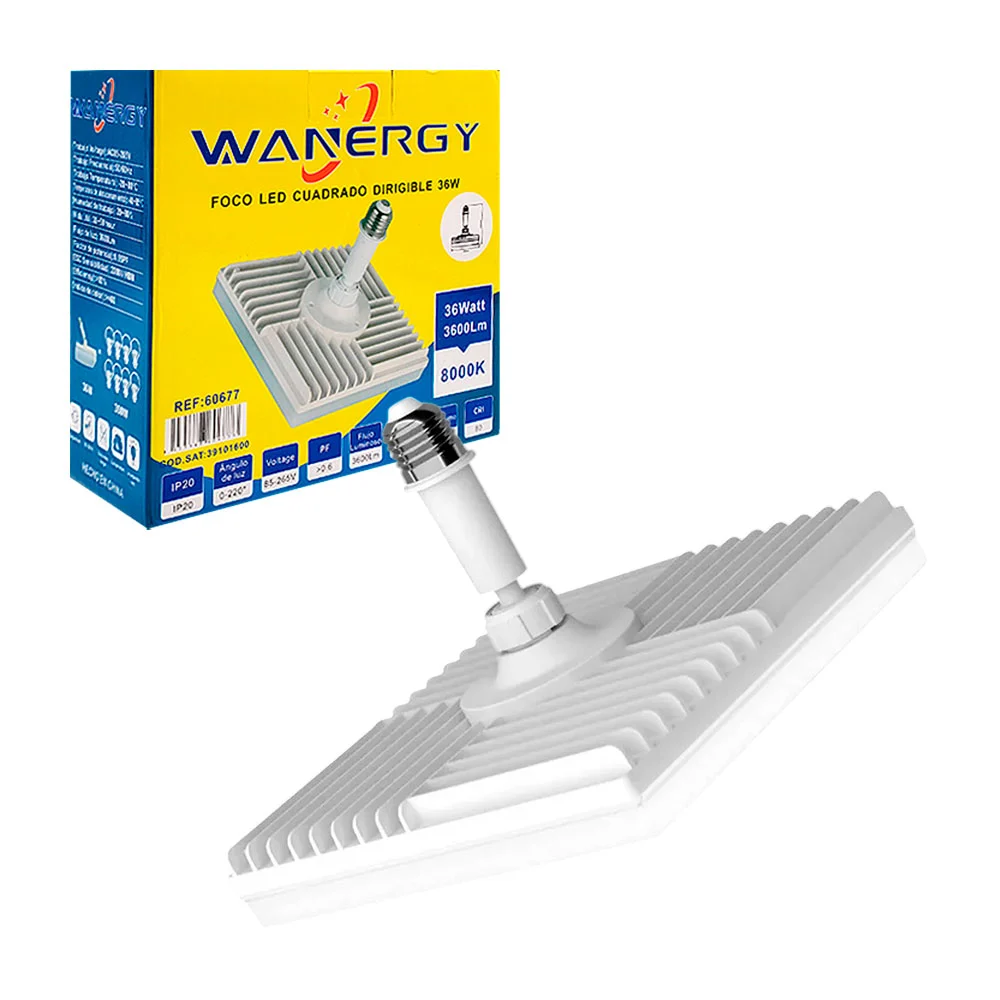 Foco led wanergy cuadrado dirigible 140x155mm / 60677