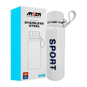 Termo de acero inoxidable con capacidad de 650ml, leyenda sport + asa…