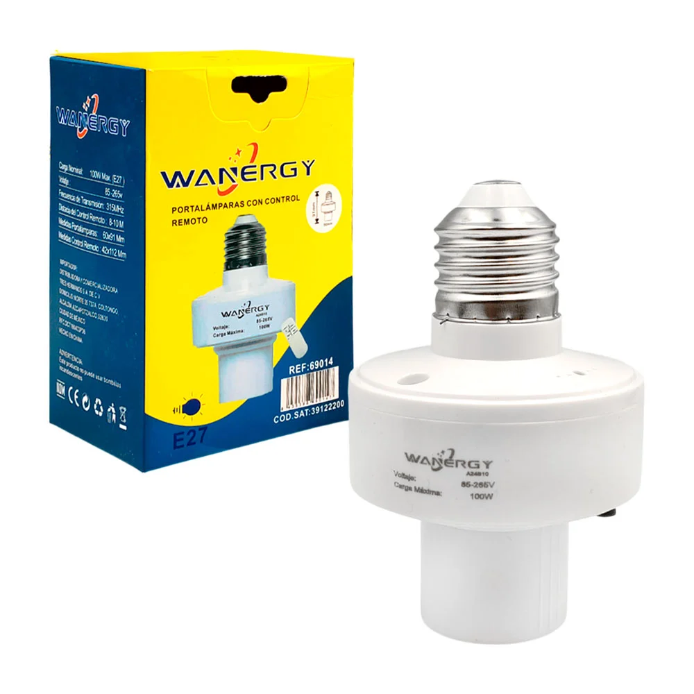 Socket portalámparas 91x60mm wanergy con control / 69014