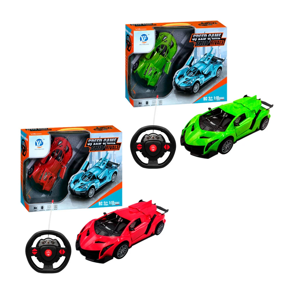 Carro eléctrico con simulación de movimiento en las puertas + control remoto