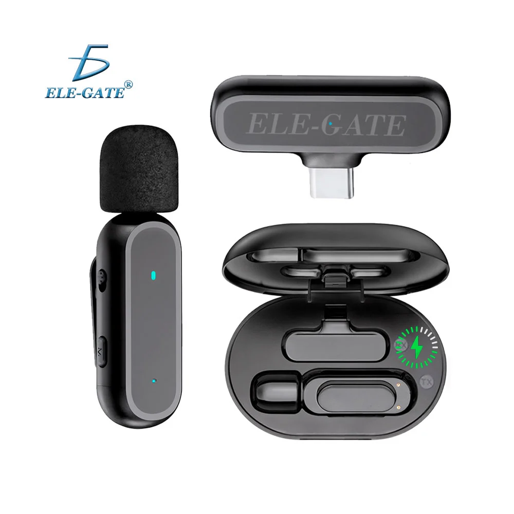 Micrófono inalámbrico tipo c de solapa + estuche de carga / adp.mic01