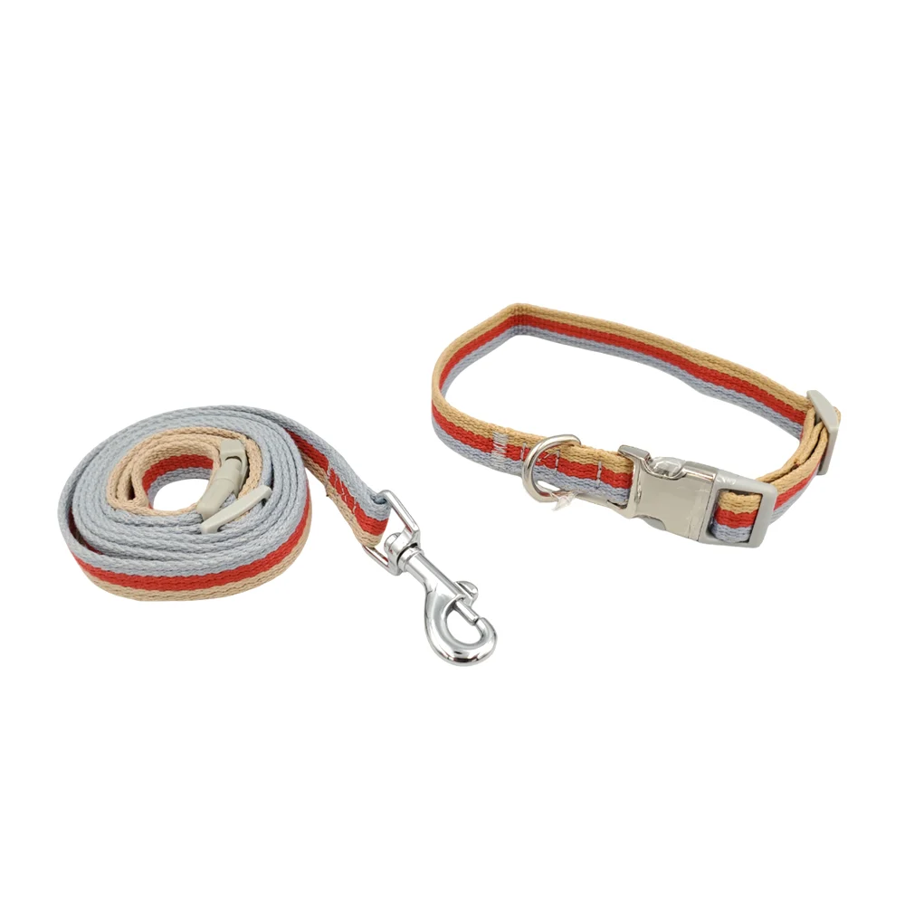 Set de correa y collar para mascotas, tela suave estampada, variedad de tallas