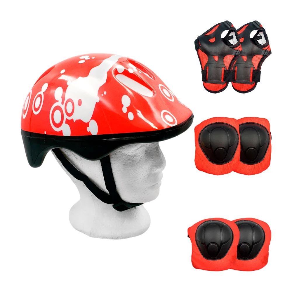 Set de protección infantil con casco, codera y rodillera, variedad