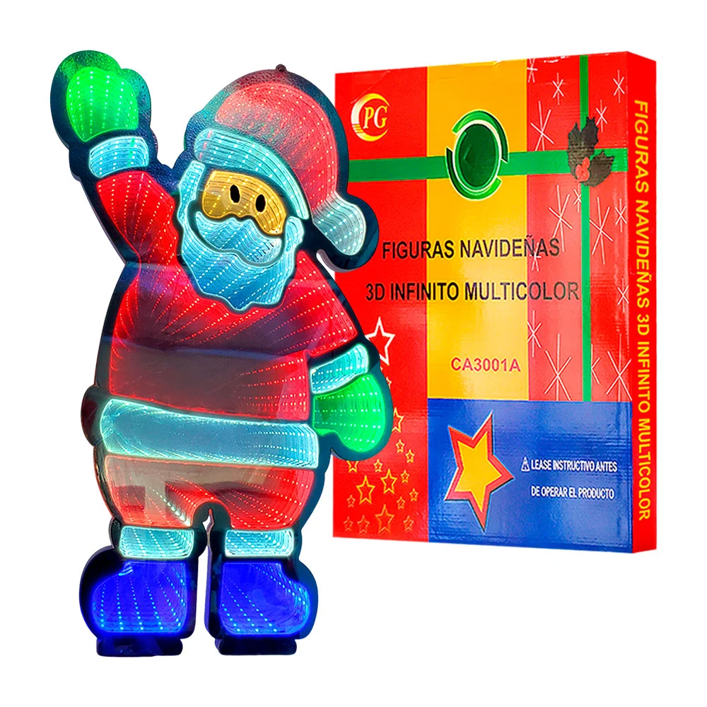 Figura grande, decorativa, 3d en forma de personajes navideños, modelos varios