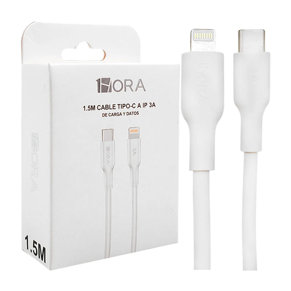 Cable 1hora cargador y transferencia de datos 1.5m tipo-c a lightning / cab257