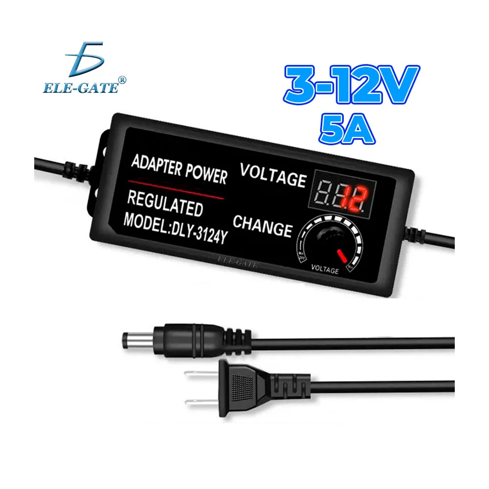 Fuente de alimentación universal ajustable 3-12v, 60w / ch.119