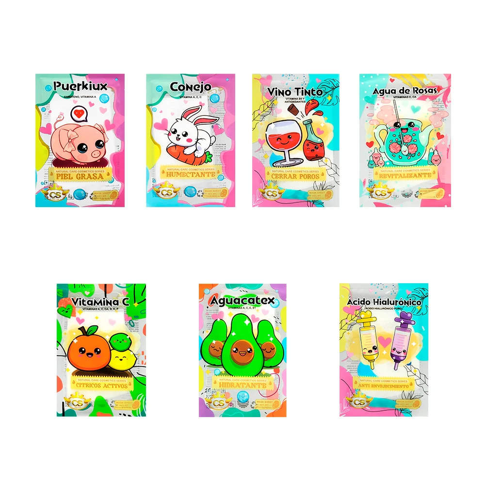 Mascarilla facial hidratante cs skin care, 25ml, variedad de extractos/cs-mf-001