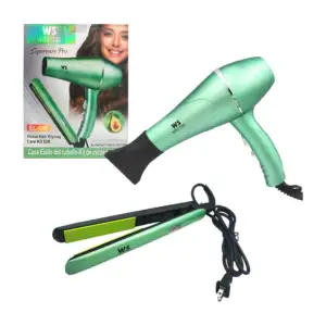Kit de cuidado capilar, secadora y plancha con aceite de aguacate + a…
