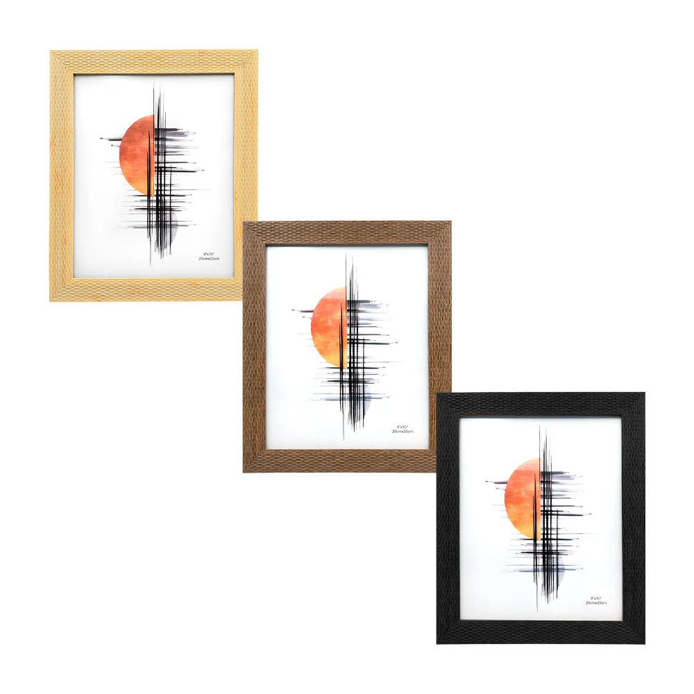 Portarretrato 20x25cm de madera con efecto tipo relieve, variedad de colores