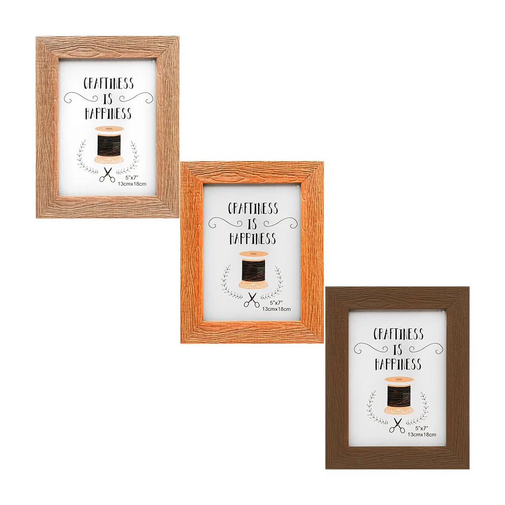 Portarretrato 13x18cm con diseño de madera tipo de árbol, variedad de colores