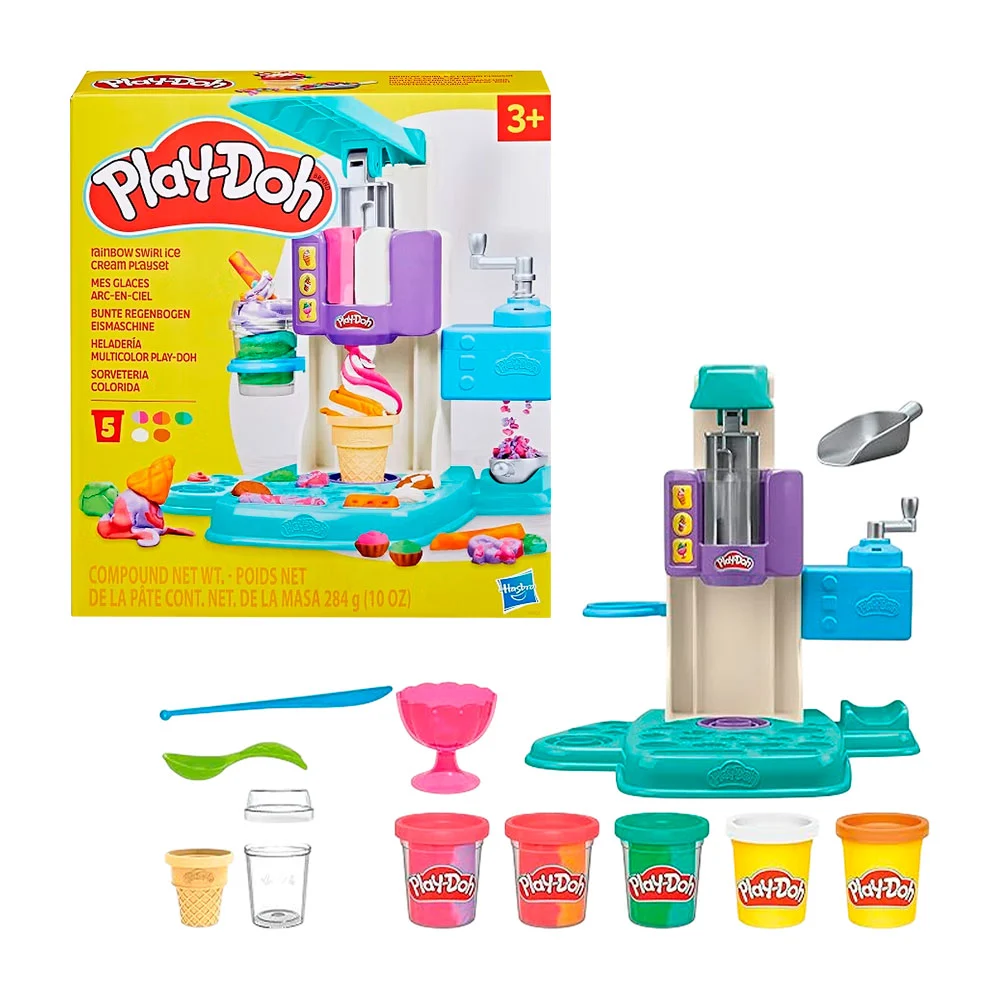 Set interactivo heladería multicolor play doh + 5 masitas / g0028