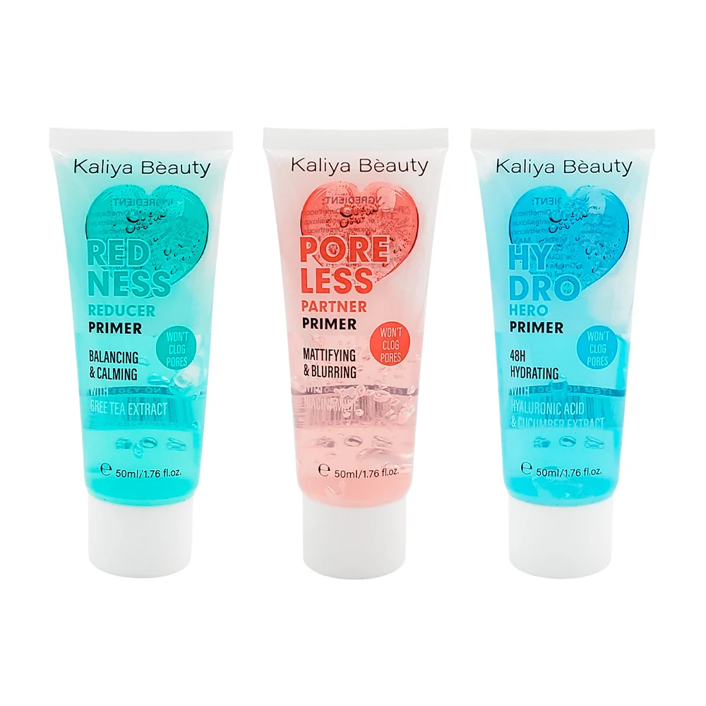 Pre base / primer hidratante kaliya béauty para diferentes tipos de piel, 50ml