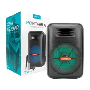 Bocina bluetooth de 12 pulgadas con puerto usb-tf, luces rgb y micróf…